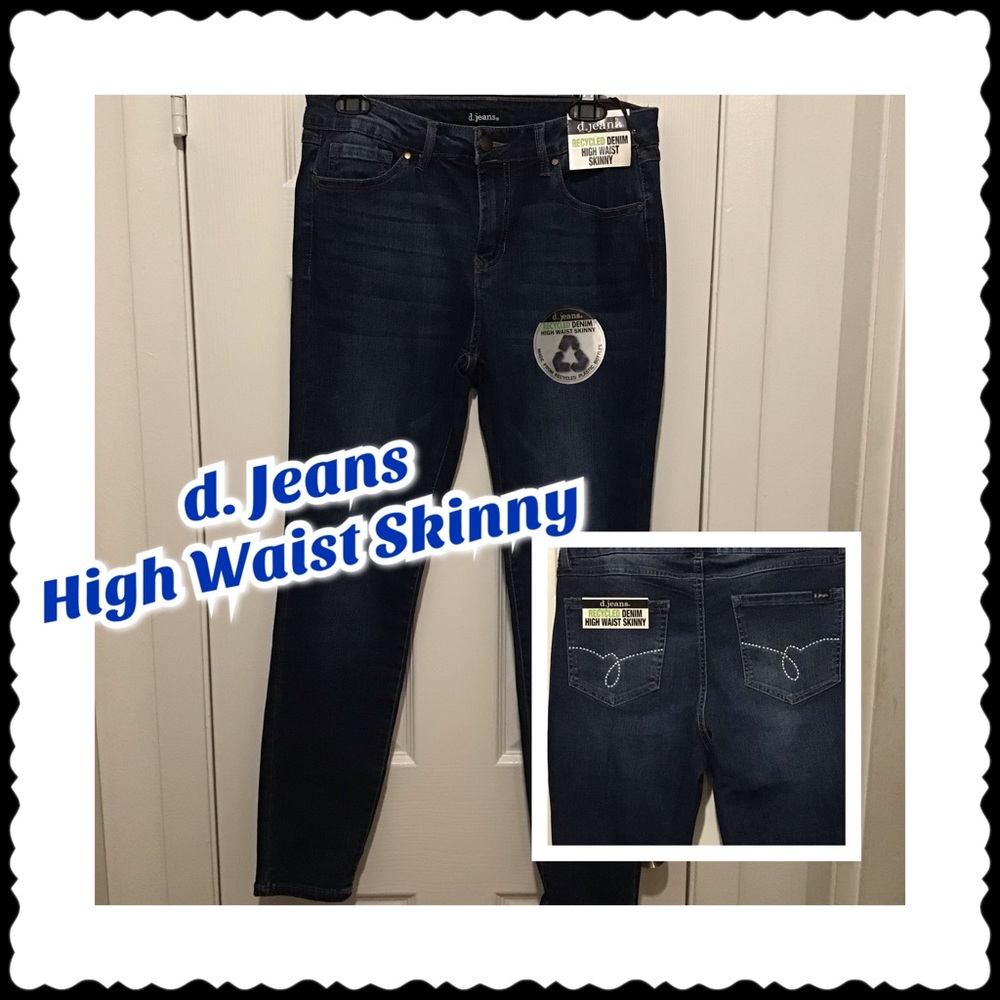 d. Jeans- High Waist Skinny Recycled Jeans